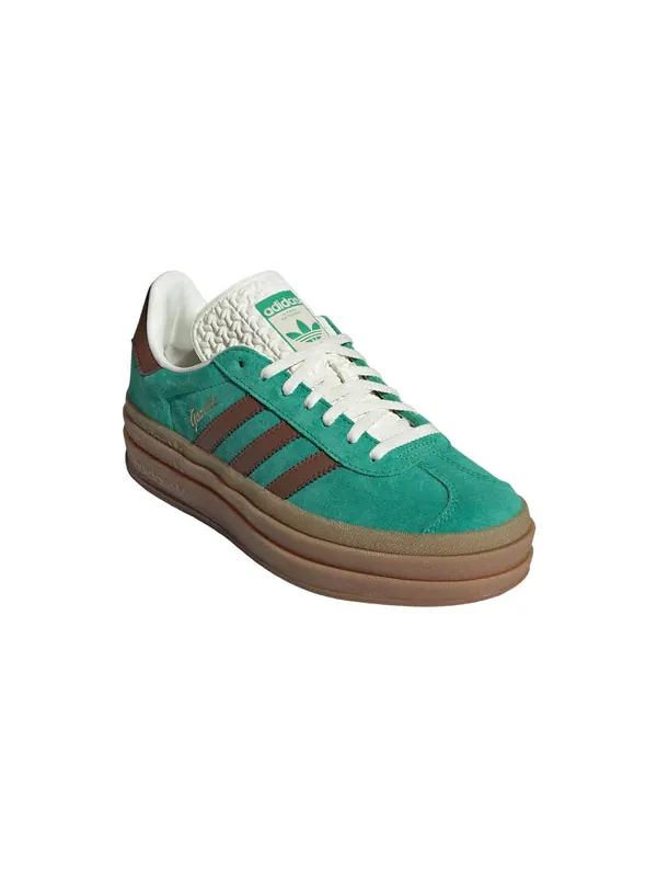 Кроссовки gazelle bold 'green brown' Adidas — изображение 3 из 4, зеленый/коричневый