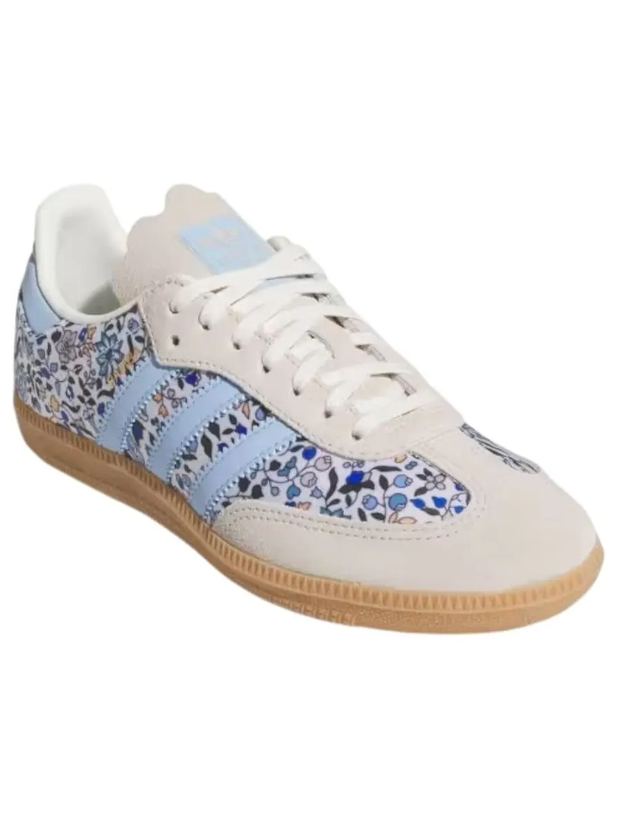 (GS) Adidas Samba OG Liberty London Blue Floral — изображение 4 из 5, синий/белый