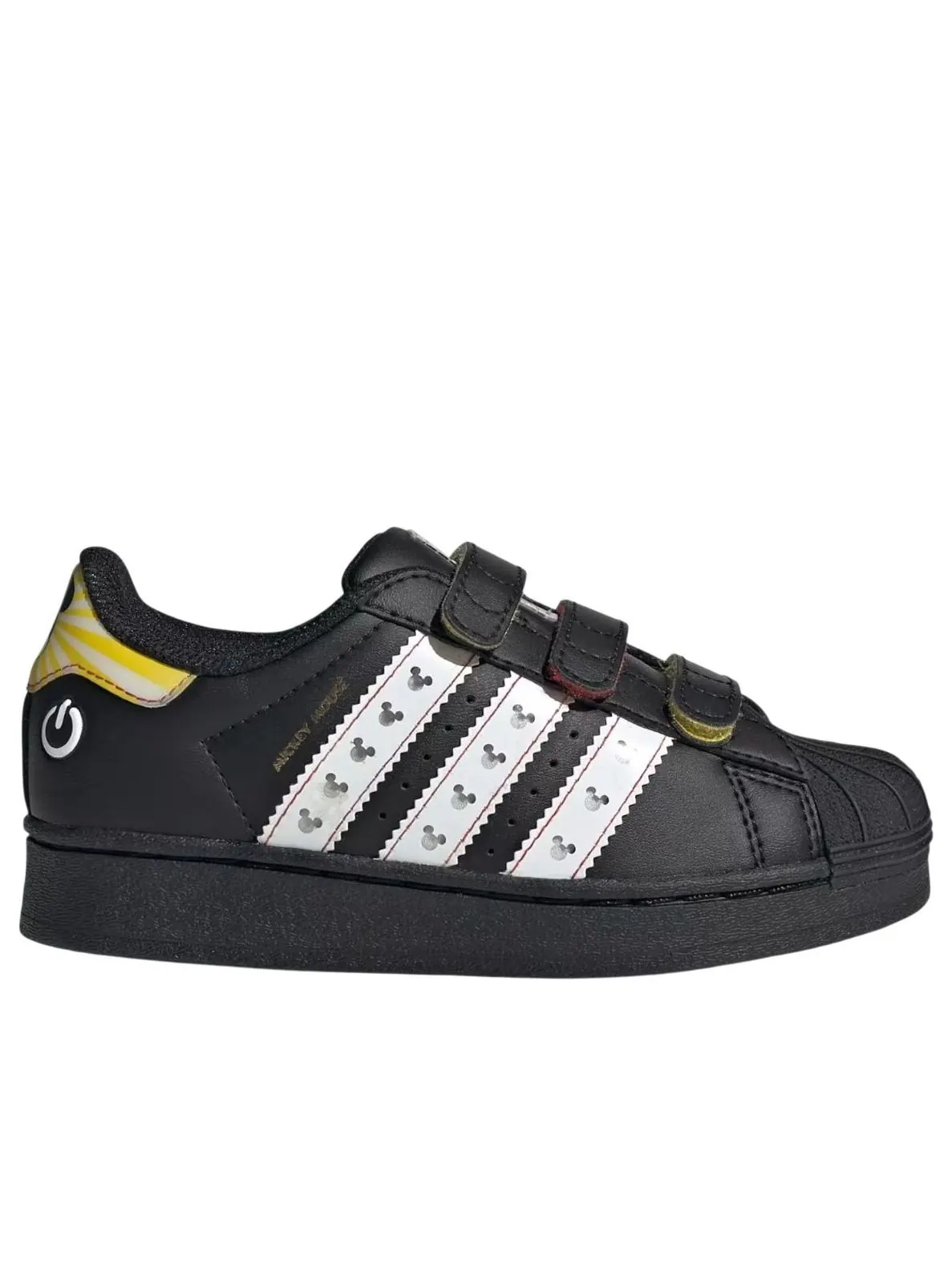 Кроссовки (PS) adidas Disney Superstar LED Light 'Black White' — изображение 2 из 5, черный