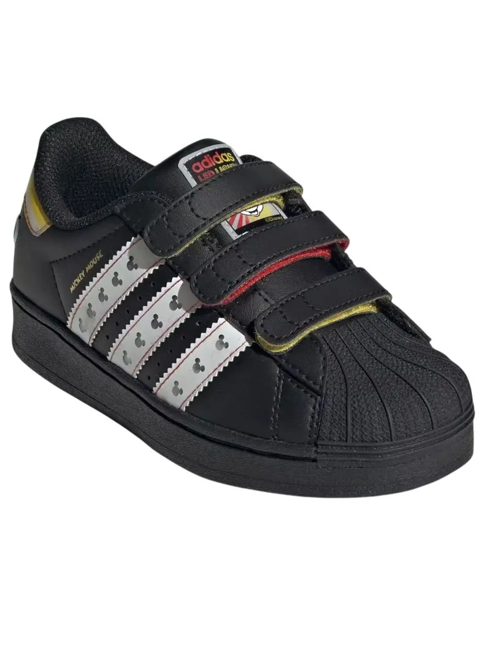 Кроссовки (PS) adidas Disney Superstar LED Light 'Black White' — изображение 4 из 5, черный