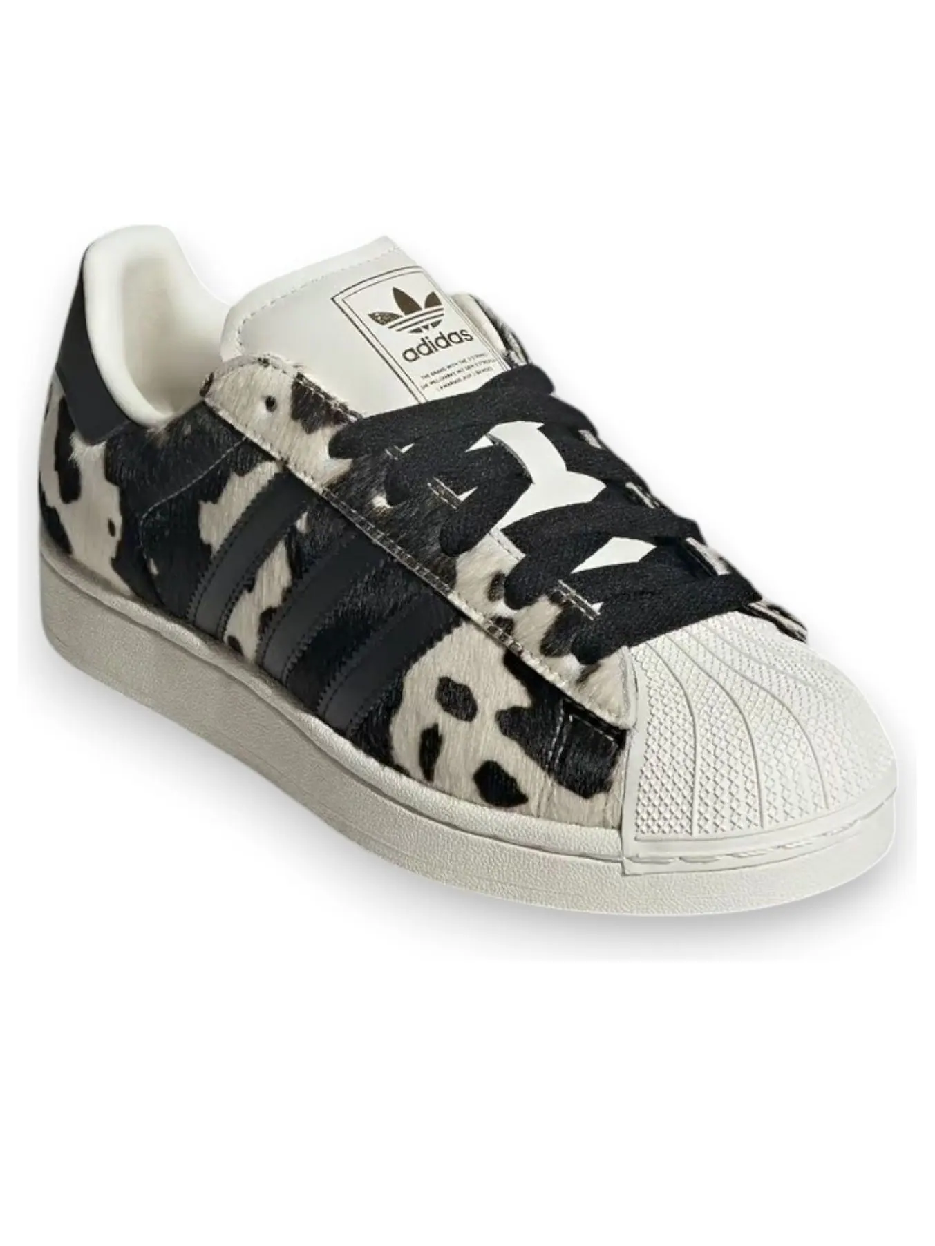 Кроссовки (WMNS) adidas Superstar 'Cow Print' — изображение 2 из 6, черный