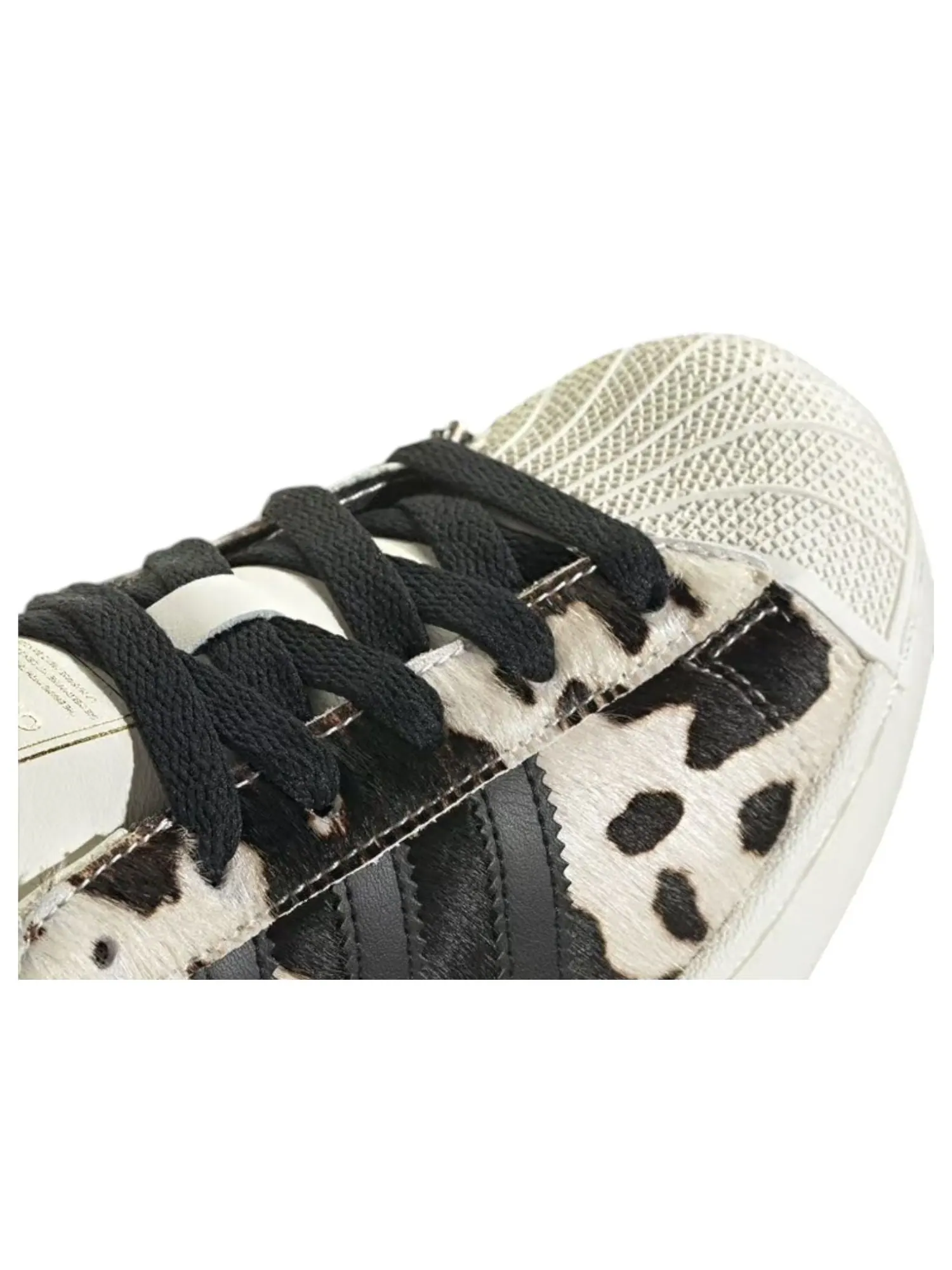 Кроссовки (WMNS) adidas Superstar 'Cow Print' — изображение 6 из 6, черный