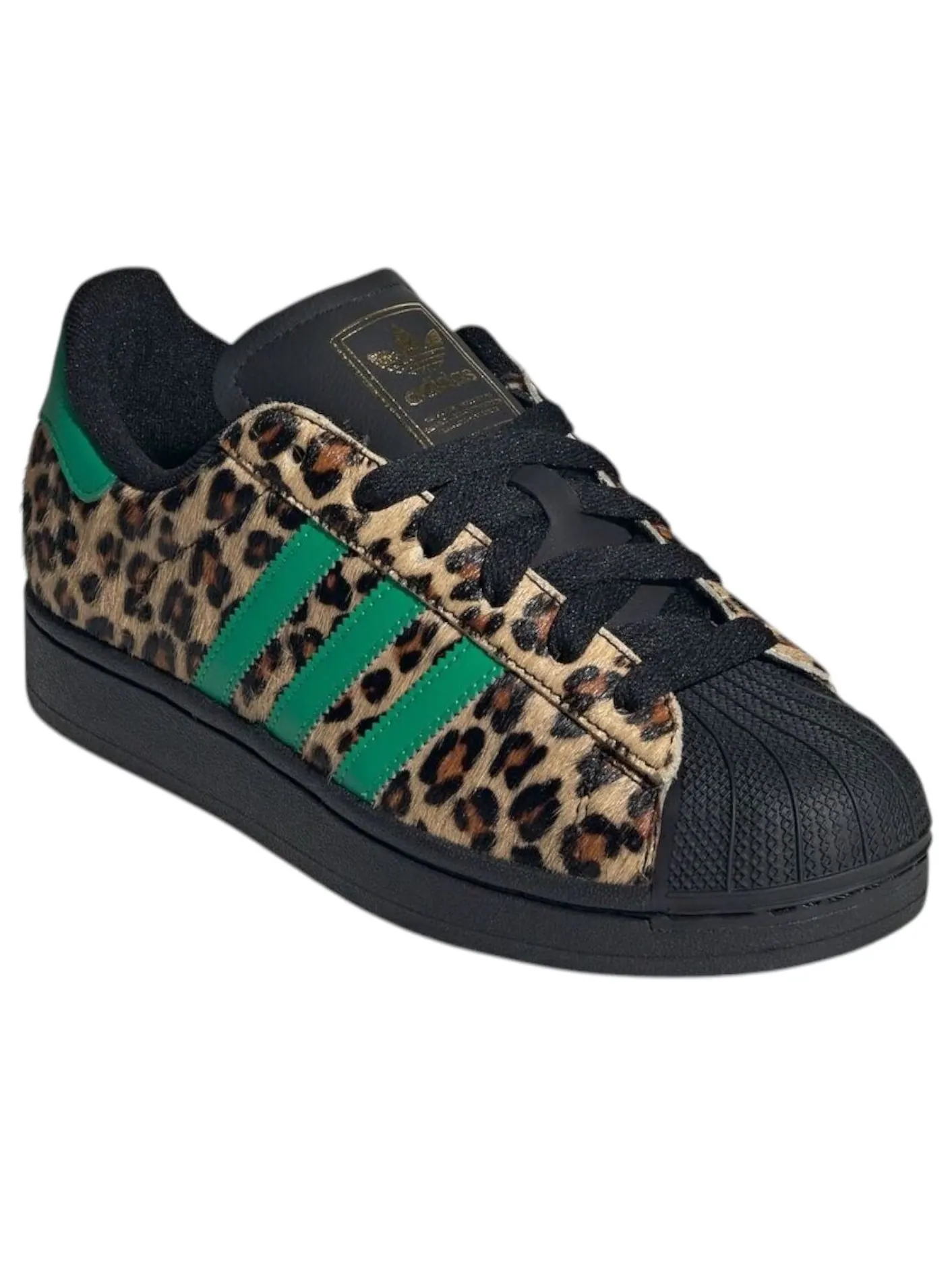 (WMNS) Adidas Superstar II 'Black Green Leopard' — изображение 2 из 6
