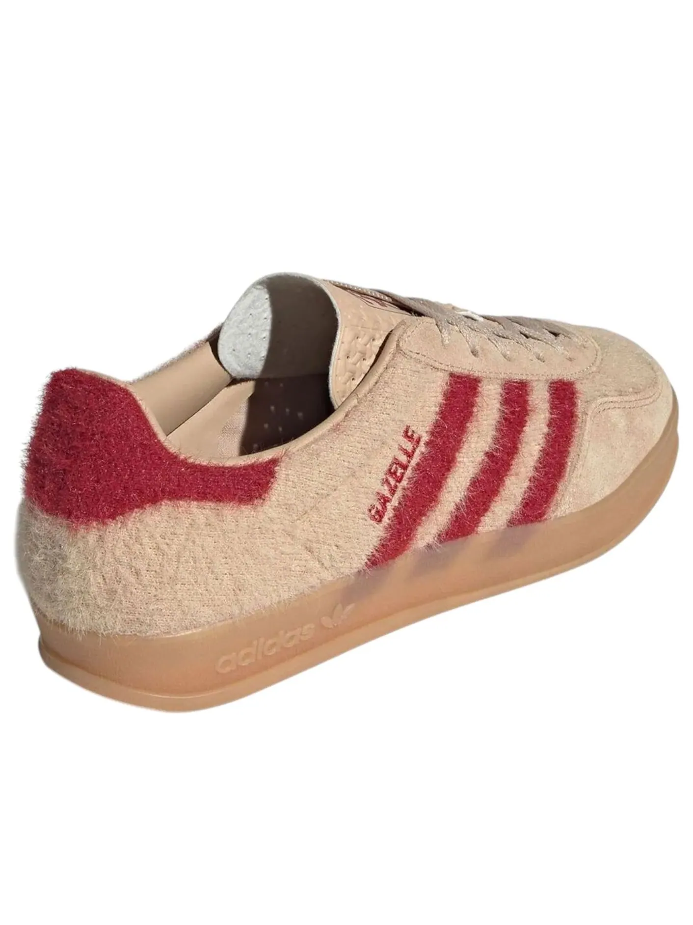 (WMNS) Adidas Gazelle Indoor Furry 'Tan Red' — изображение 3 из 5, бежевый/красный