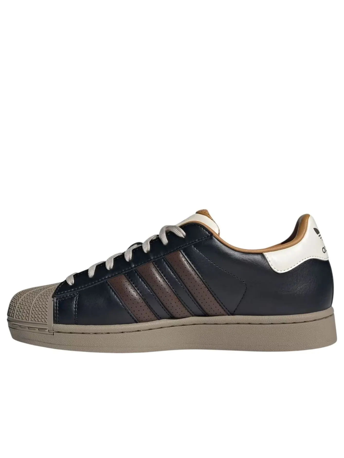 Кроссовки adidas Superstar II 'Black Brown' — изображение 1 из 5, белый
