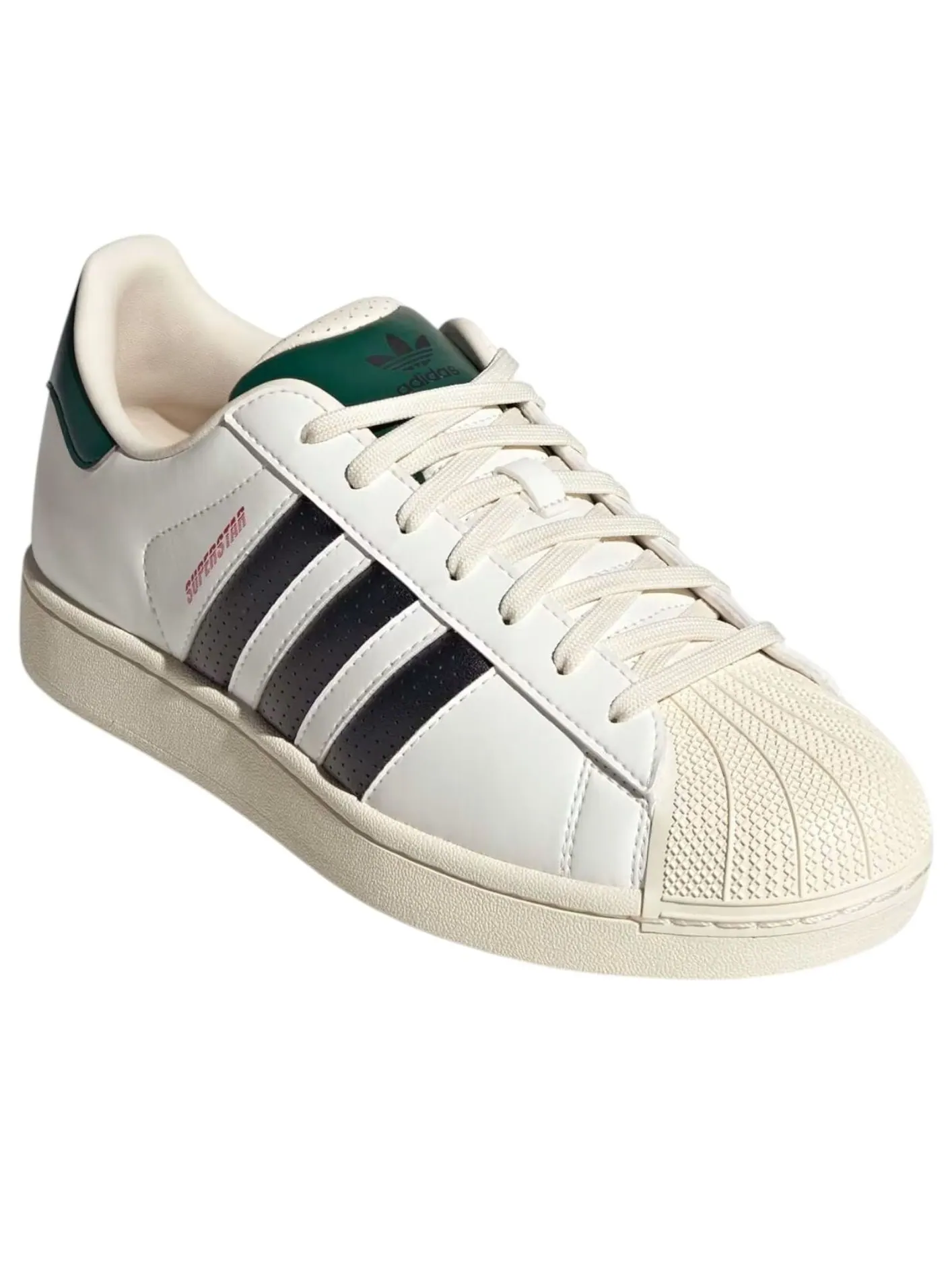 Кроссовки adidas Superstar 'White Black Green' — изображение 2 из 5, белый