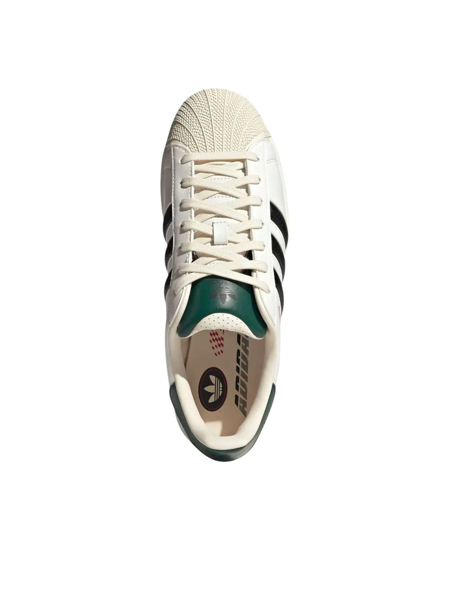 Кроссовки adidas Superstar 'White Black Green' — изображение 4 из 5, белый
