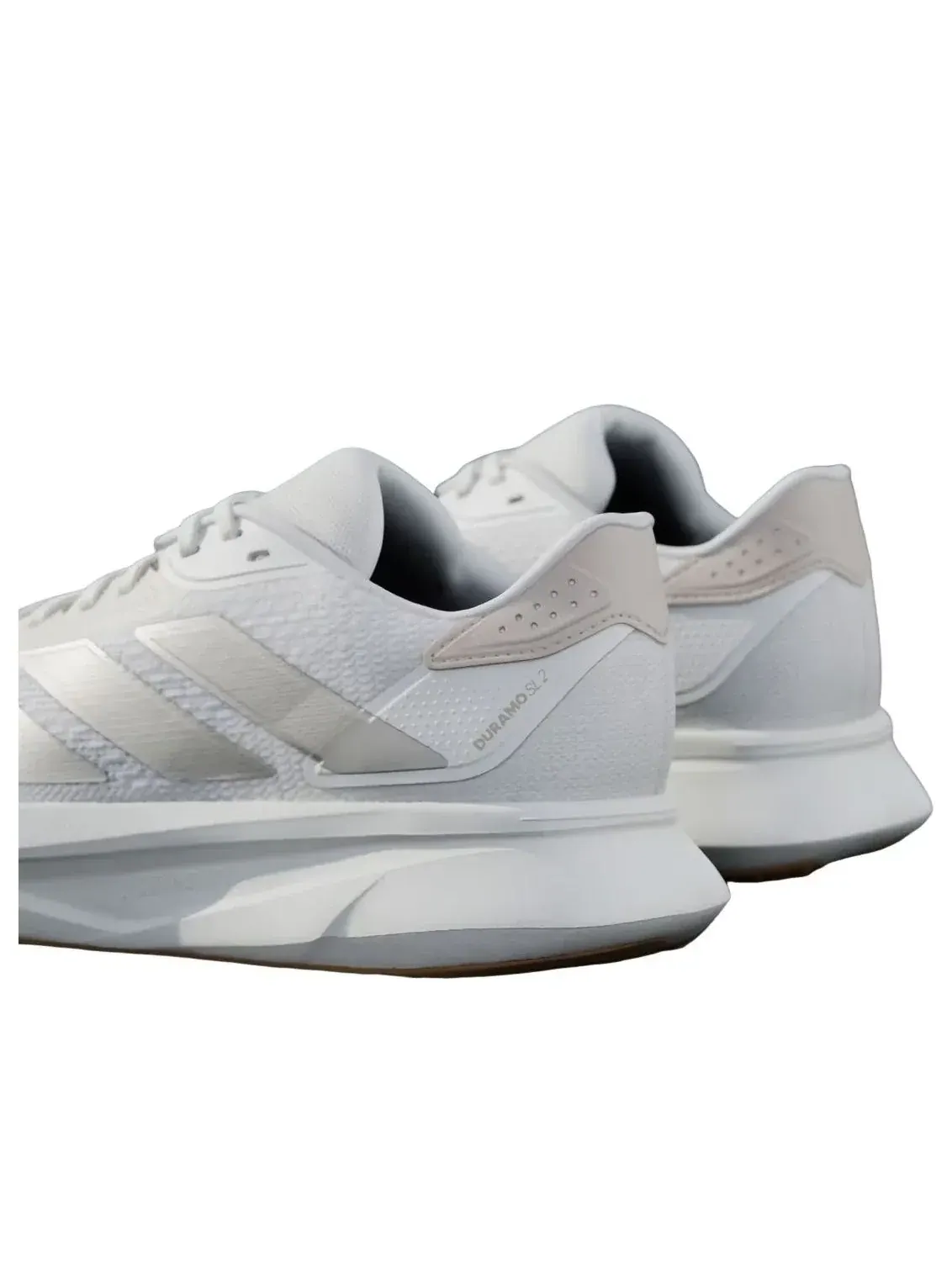 Кроссовки (WMNS) Adidas Duramo SL 2 «Белый мел, кибер-металлик» — изображение 2 из 3