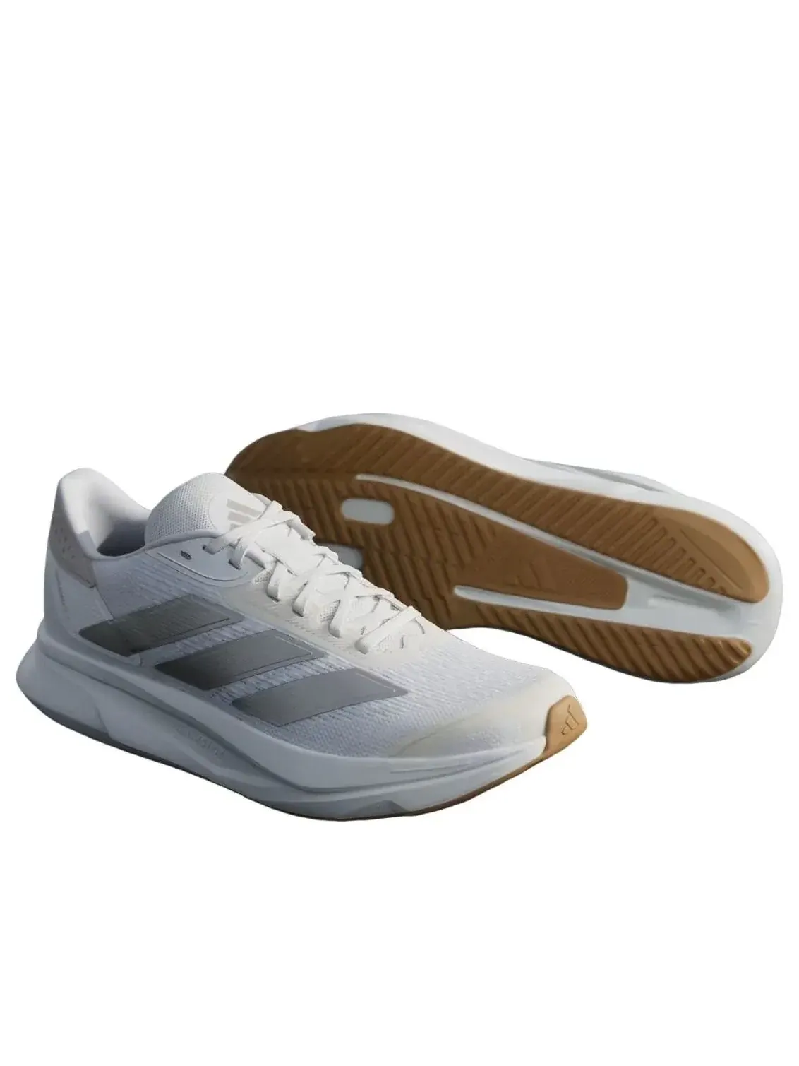 Кроссовки (WMNS) Adidas Duramo SL 2 «Белый мел, кибер-металлик» — изображение 3 из 3