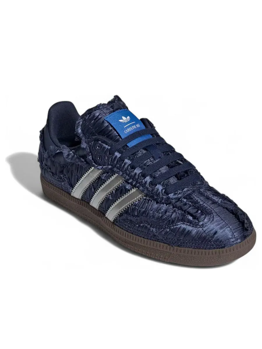 Кроссовки adidas x Caroline Hu Samba OG 'Satin Dark Blue' — изображение 3 из 6, синий