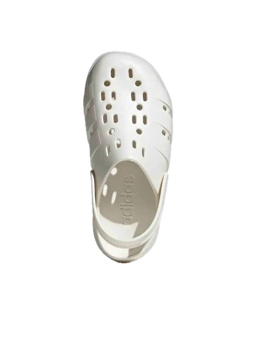 Сандалии (WMNS) adidas Adilette Clog Platform 'Beige' — изображение 2 из 5, бежевый