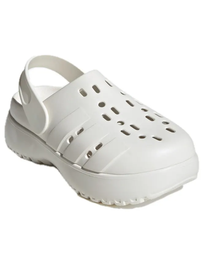 Сандалии (WMNS) adidas Adilette Clog Platform 'Beige' — изображение 3 из 5, бежевый