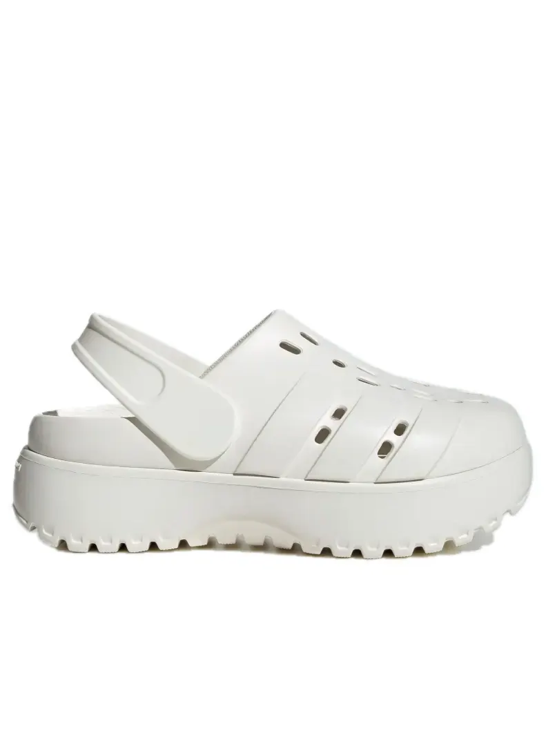 Сандалии (WMNS) adidas Adilette Clog Platform 'Beige' — изображение 4 из 5, бежевый
