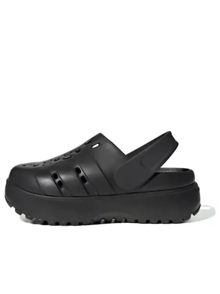 Сандалии (WMNS) adidas Adilette Clog Platform 'Black' — изображение 1 из 4, черный