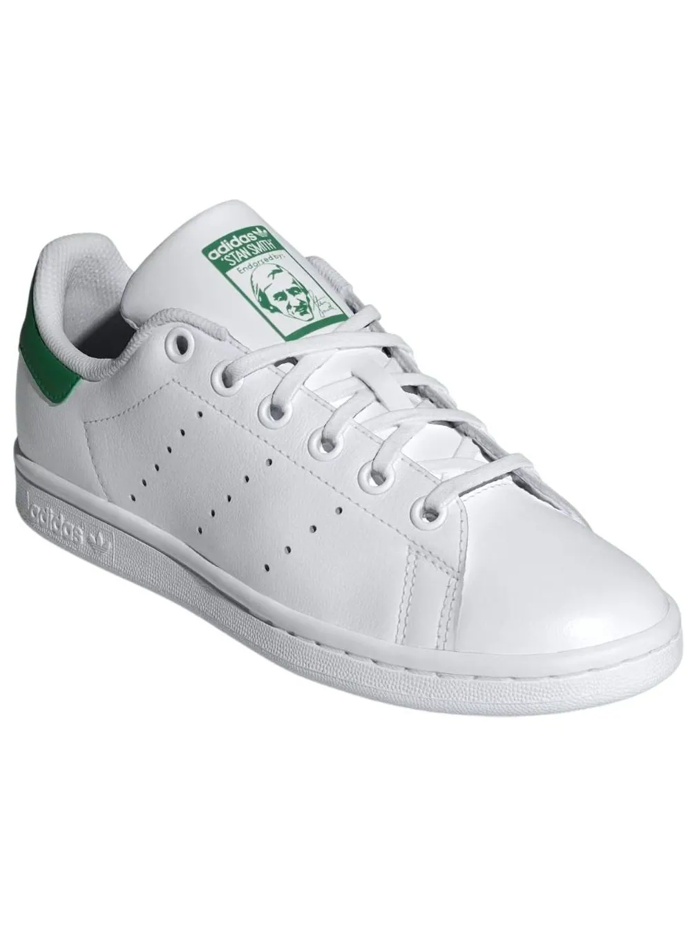 Кроссовки (GS) adidas Stan Smith 'White Green' — изображение 2 из 4, белый