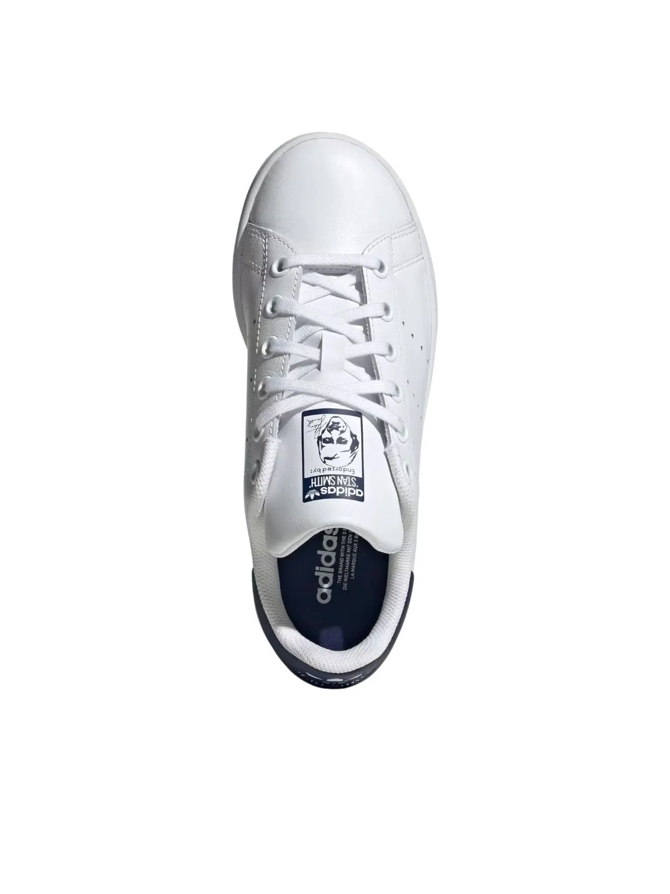 (GS) Adidas Stan Smith 'White Dark Blue' — изображение 2 из 5, белый/темный синий