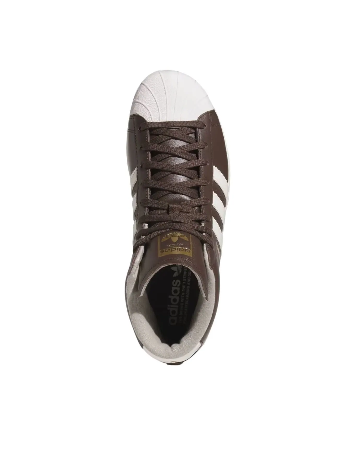 Кроссовки для гольфа Adidas Pro Model 'Dark Brown' — изображение 2 из 5