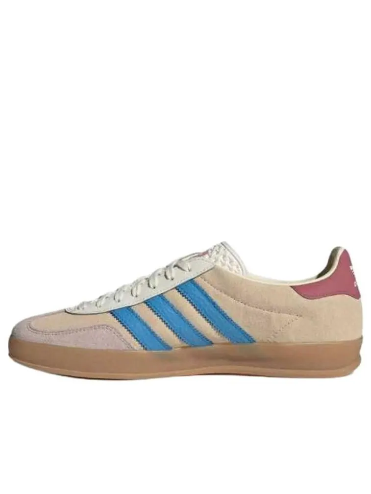 Кроссовки adidas Gazelle Indoor 'Sand Strata Pulse Blue' — изображение 3 из 4, бежевый