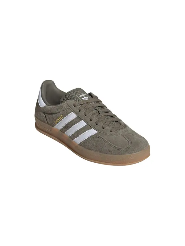 Кроссовки gazelle indoor 'olive strata cloud white' Adidas — изображение 3 из 4, оливковый/белый