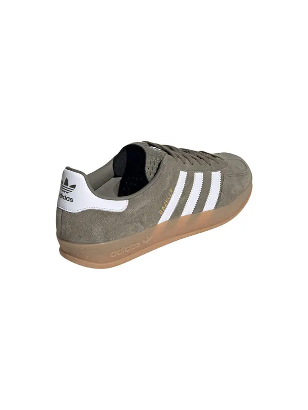 Кроссовки gazelle indoor 'olive strata cloud white' Adidas — изображение 4 из 4, оливковый/белый
