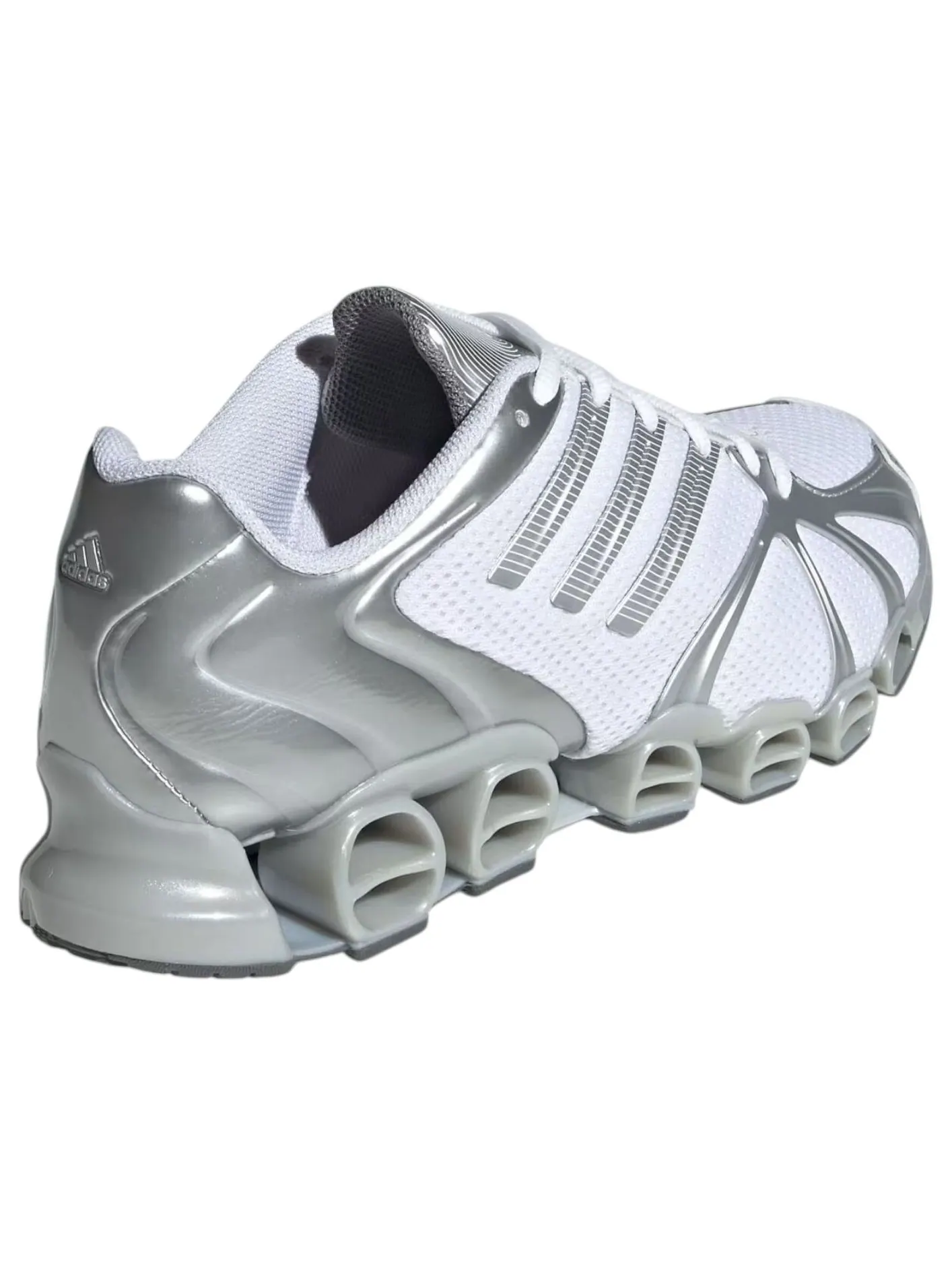 Кроссовки adidas Mega Ghostride 'Cloud White Silver Metallic' — изображение 3 из 5, серебряный