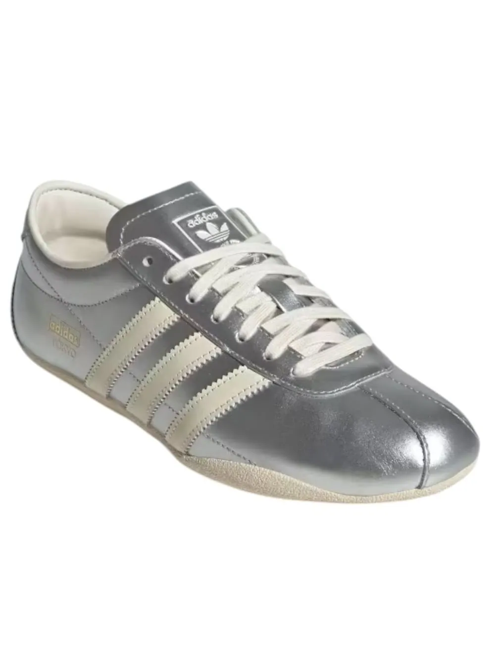 Кроссовки (WMNS) adidas Tokyo 'Silver Metallic Cream White' — изображение 2 из 5, серебряный