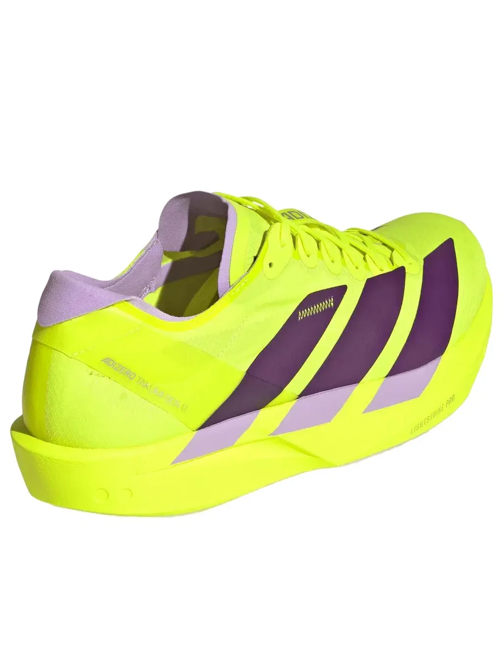 Мужские кроссовки для бега с принтом Adizero Takumi Sen 11 Adidas — изображение 3 из 5, желтый