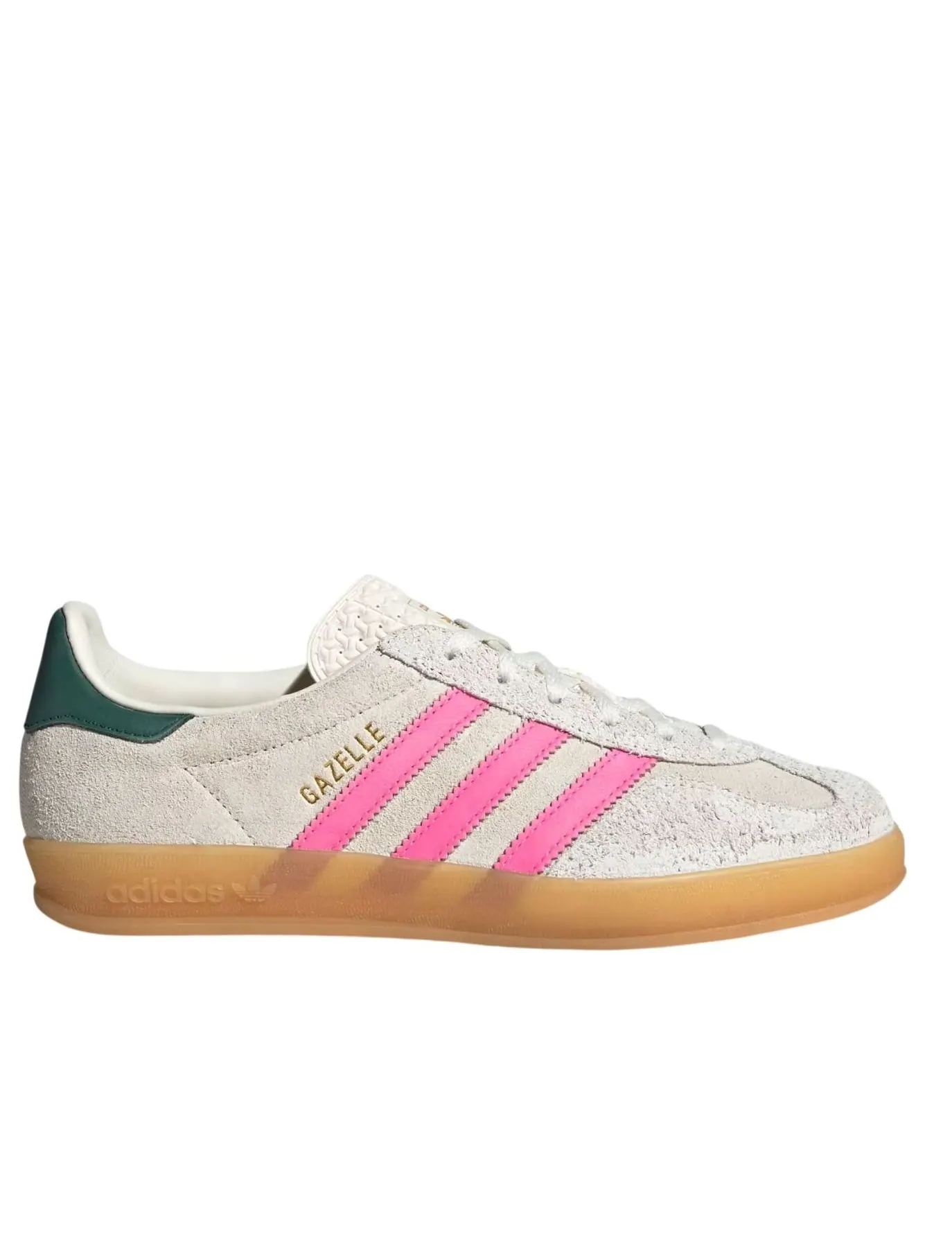 (WMNS) Adidas Gazelle Indoor 'Off White Lucid Pink' — изображение 2 из 6, белый/белый/розовый
