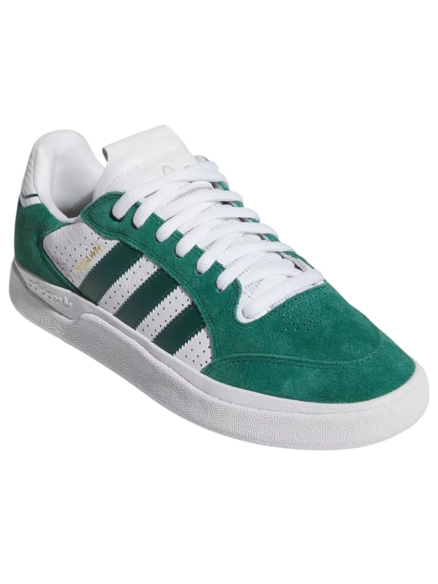 Adidas Tyshawn Low 'Collegiate Green Cloud White' — изображение 2 из 5, зеленый/зеленый/белый