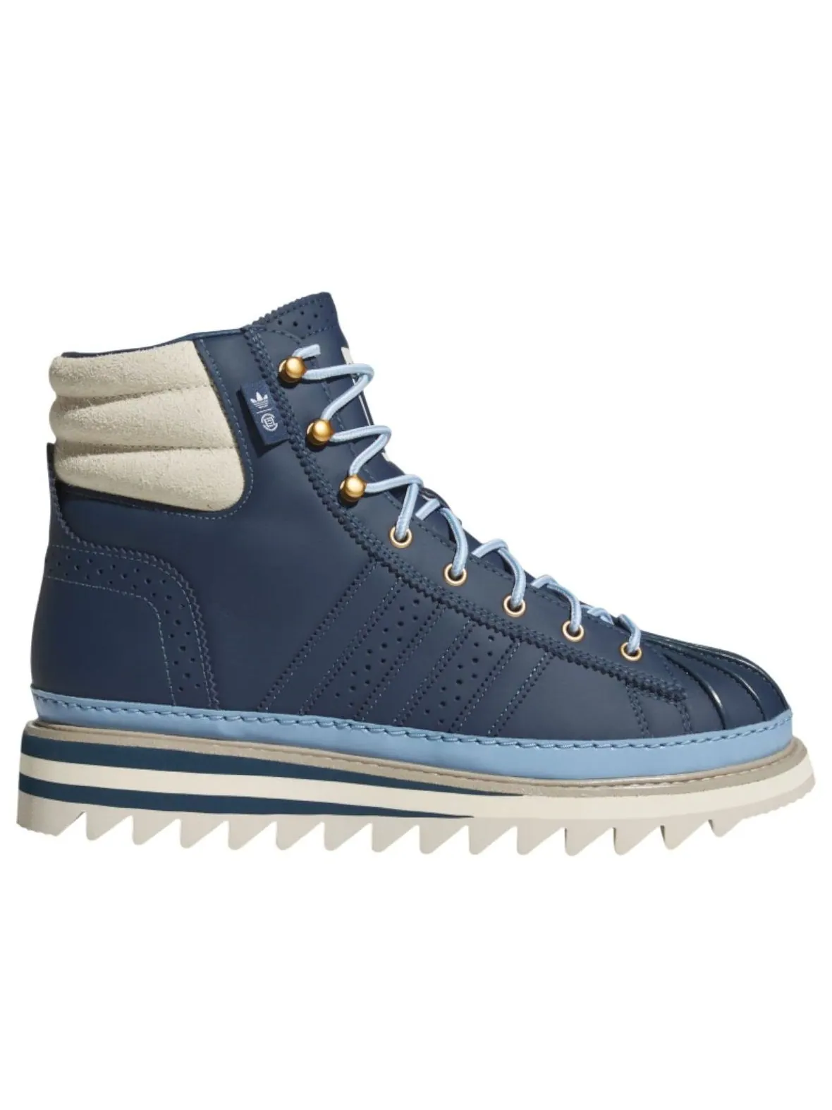 Кроссовки Adidas x CLOT by Edison Chen Pro Model 'Mineral Blue' — изображение 2 из 6, синий/синий/белый