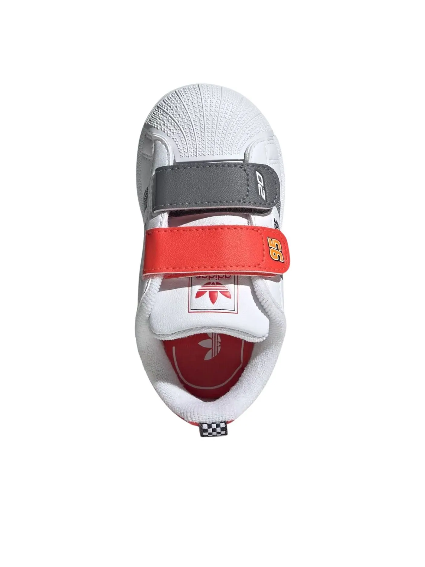 (TD) Adidas Superstar II Comfort Closure 'Disney Pixar Cars' — изображение 4 из 6, белый/яркий красный