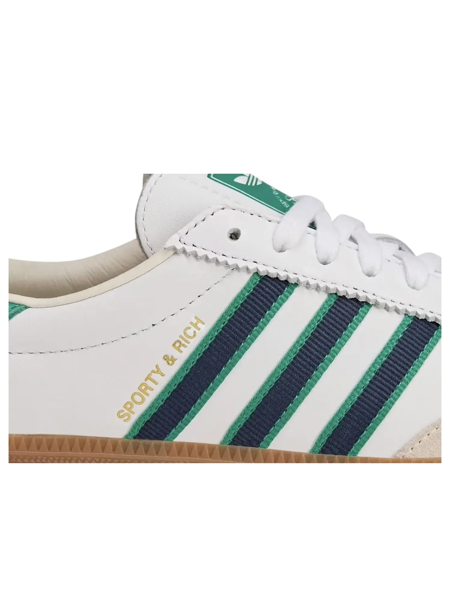 Кроссовки adidas x Sporty & Rich Samba 'White Green' — изображение 7 из 7, белый