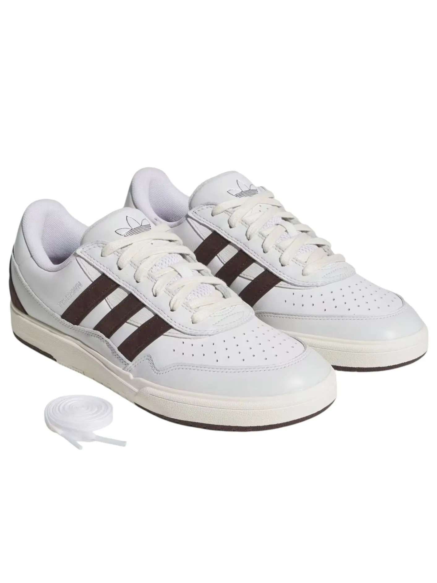 Adidas x Zach Saraceno Tyshawn II 'Crystal White Shadow Brown' — изображение 2 из 5, белый/коричневый/белый