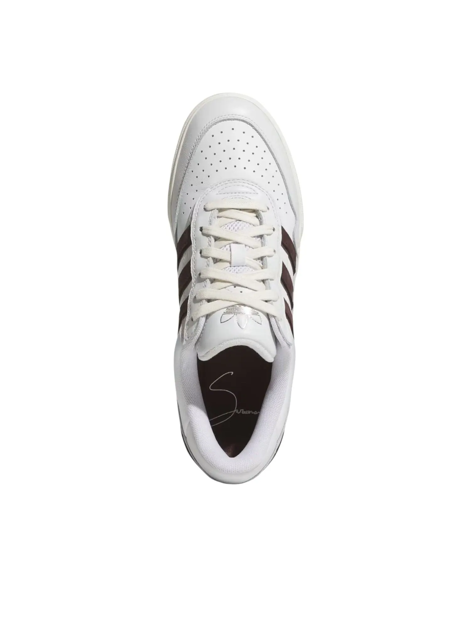 Adidas x Zach Saraceno Tyshawn II 'Crystal White Shadow Brown' — изображение 3 из 5, белый/коричневый/белый