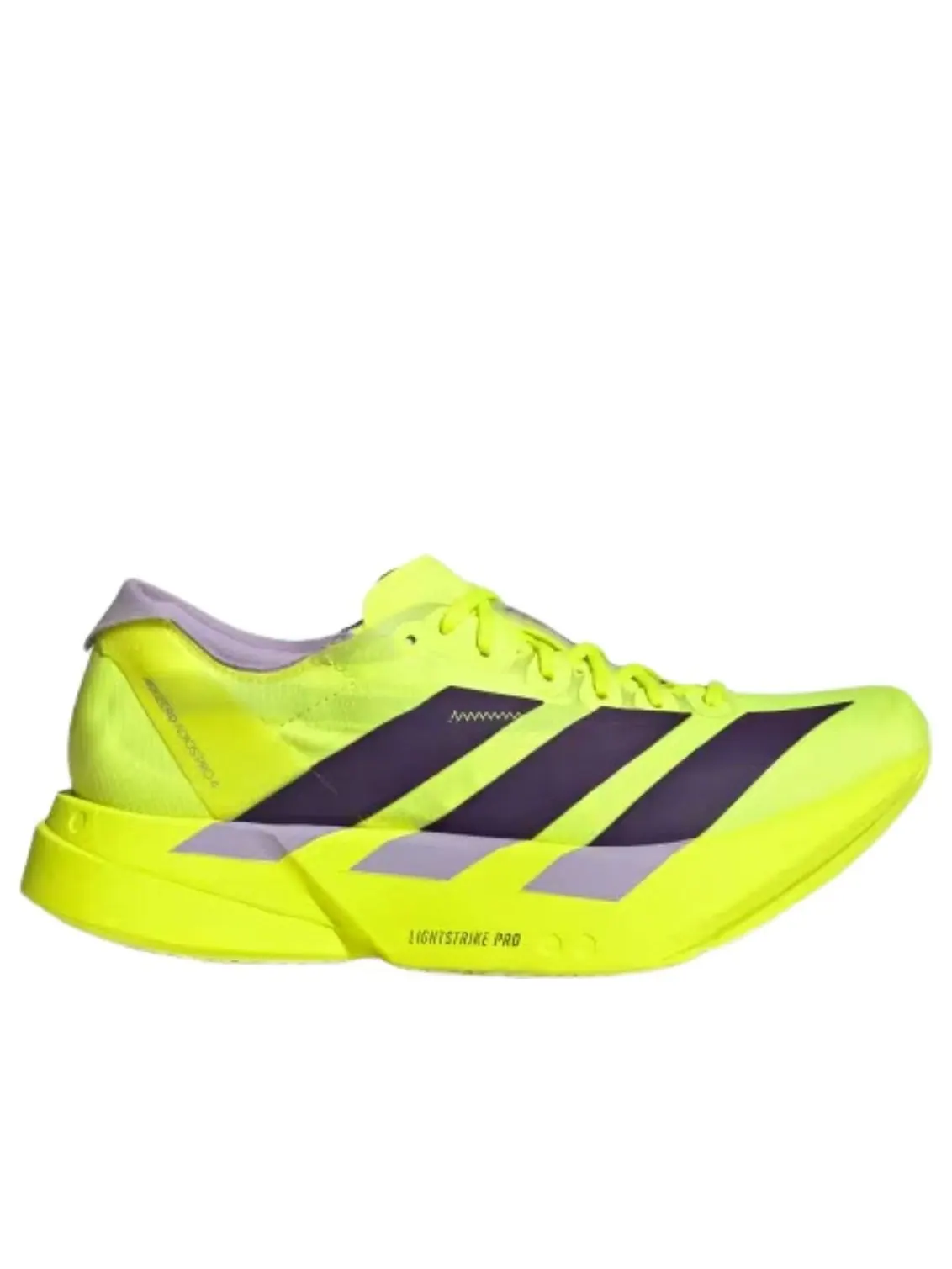 (WMNS) Adidas Adizero Adios Pro 4 «Солнечный желтый Aurora Plum» — изображение 2 из 5