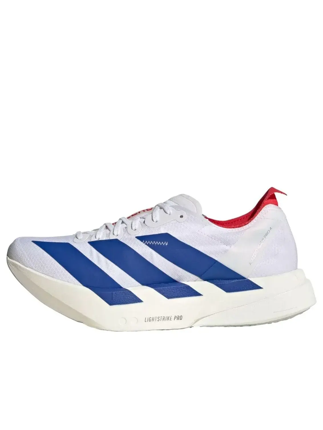 Кроссовки (WMNS) Adidas Adizero Adios Pro 4 'Cloud White Blue Pure Ruby' — изображение 1 из 5, белый