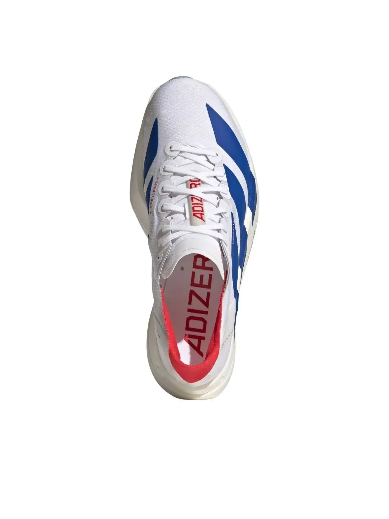 Кроссовки (WMNS) Adidas Adizero Adios Pro 4 'Cloud White Blue Pure Ruby' — изображение 2 из 5, белый