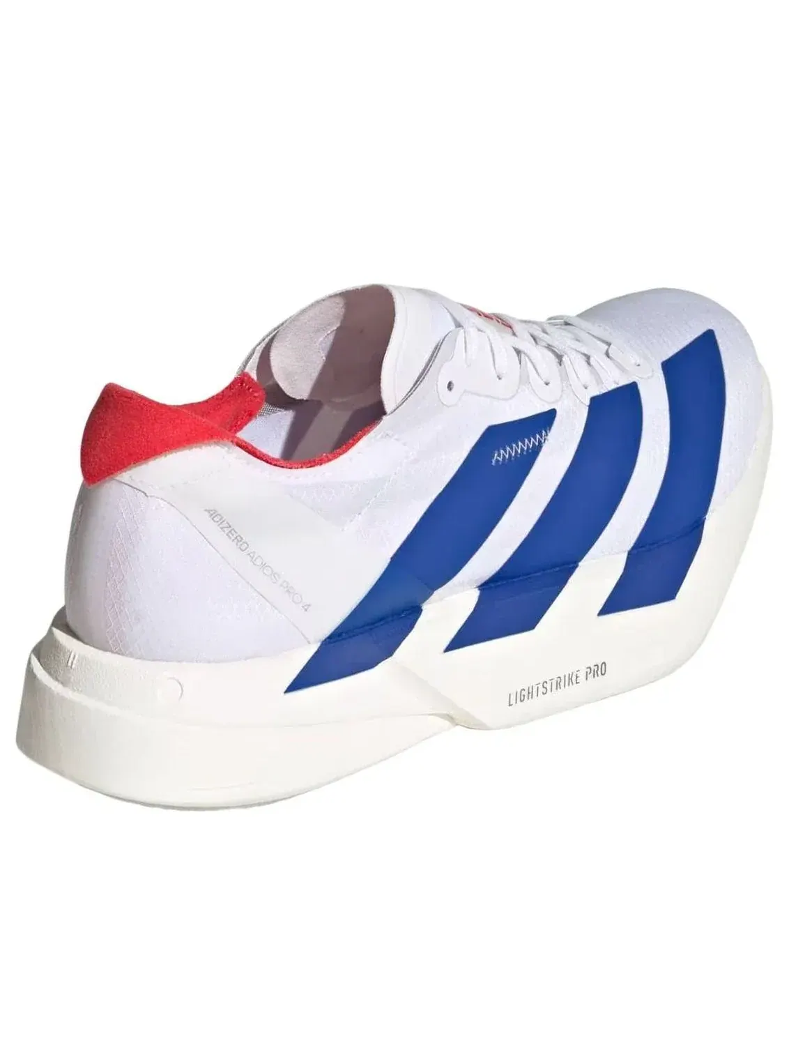 Кроссовки (WMNS) Adidas Adizero Adios Pro 4 'Cloud White Blue Pure Ruby' — изображение 5 из 5, белый