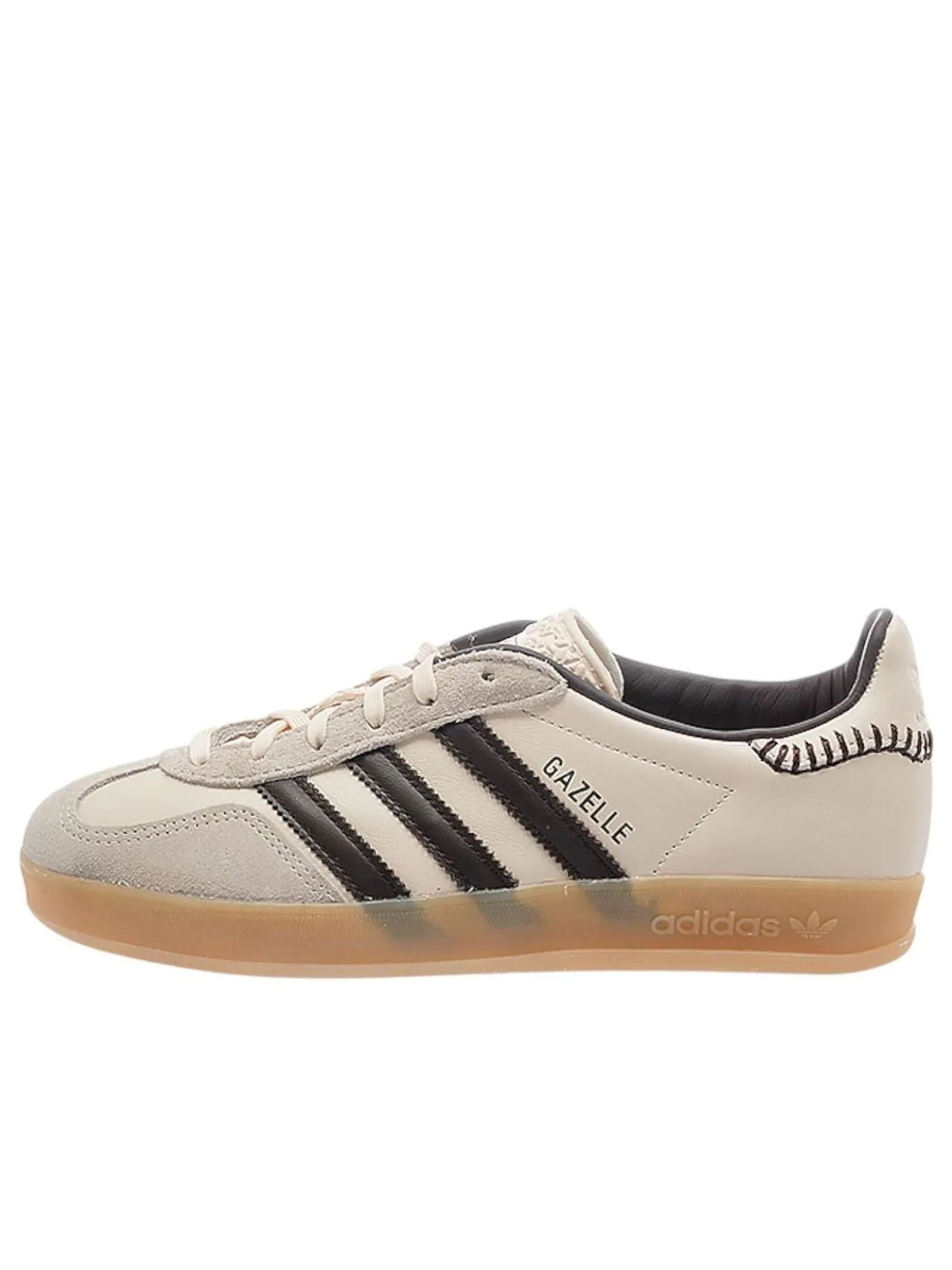 Кроссовки adidas Gazelle Indoor 'Wonder White Dark Brown Gum Four' — изображение 1 из 6, белый