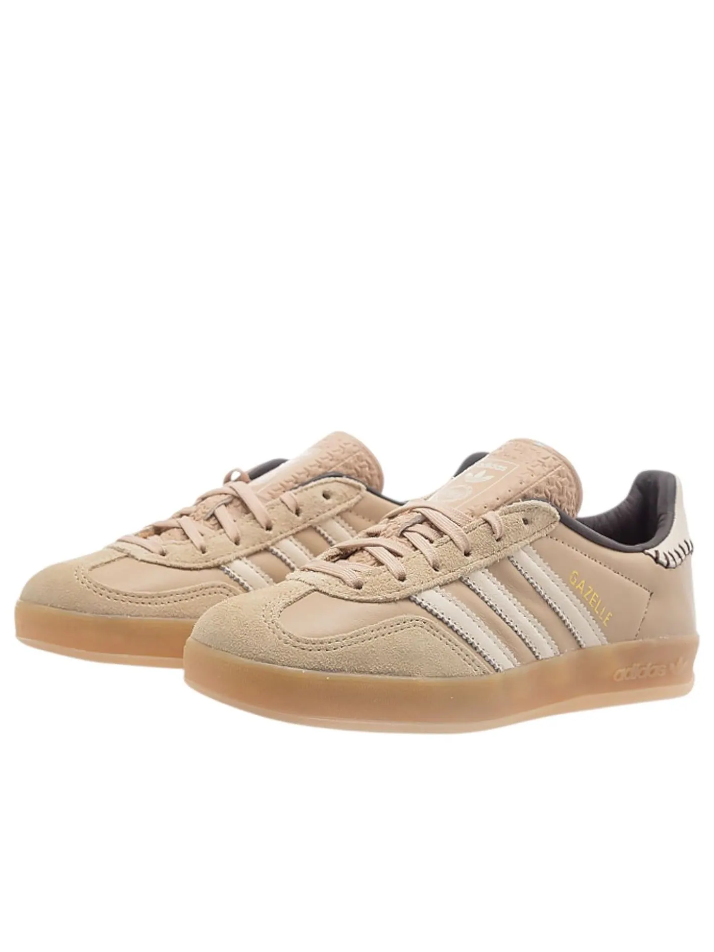Adidas Gazelle Indoor 'Magic Beige Wonder White' — изображение 2 из 6, бежевый/белый