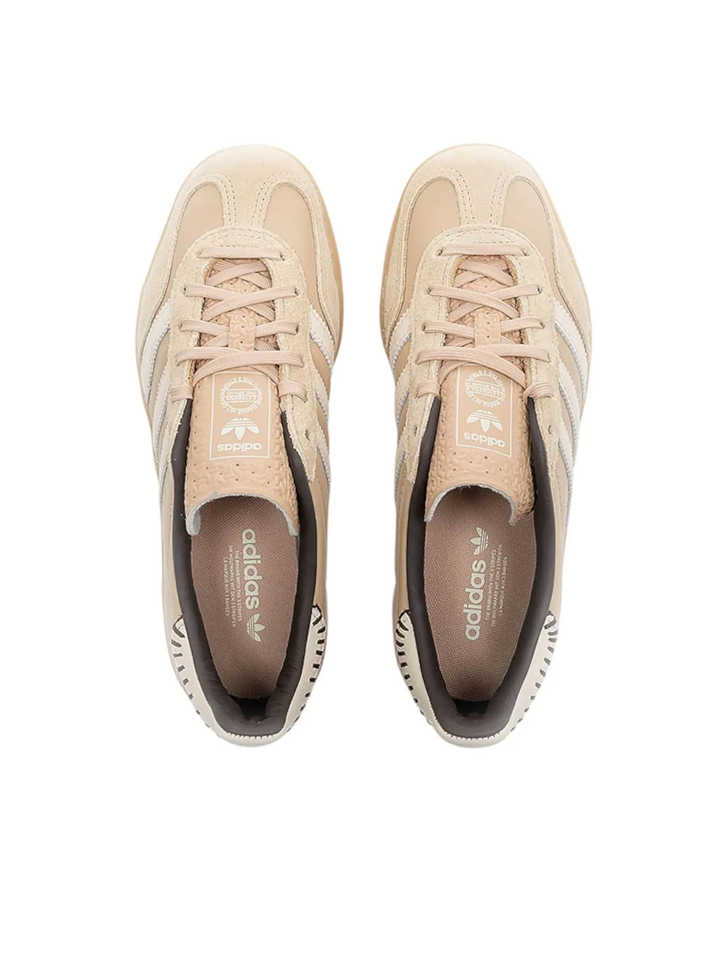 Adidas Gazelle Indoor 'Magic Beige Wonder White' — изображение 3 из 6, бежевый/белый