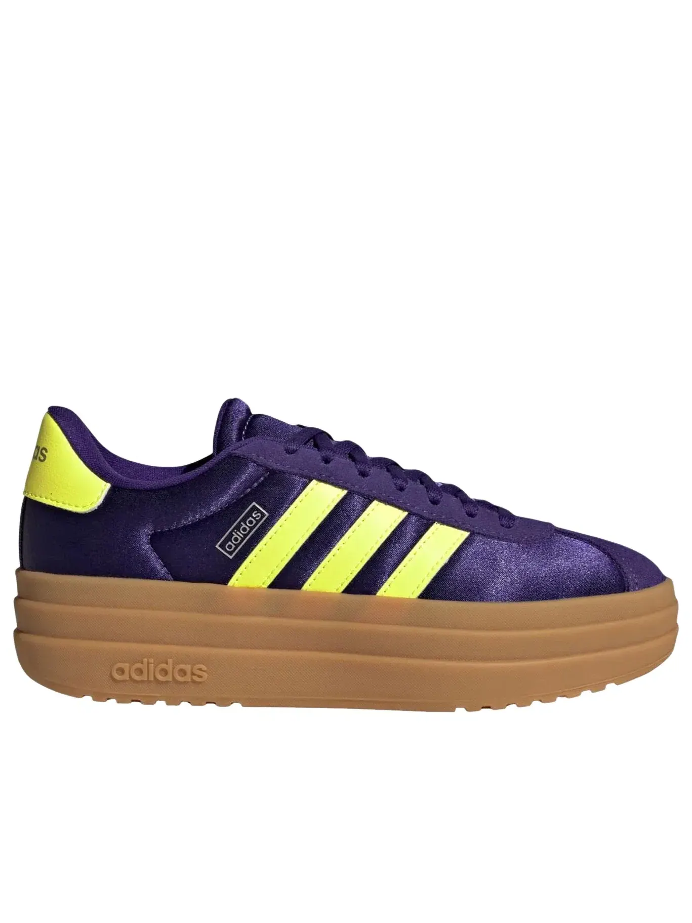 Детские кроссовки с бархатным верхом Vl Court Collegiate Adidas — изображение 2 из 4, фиолетовый