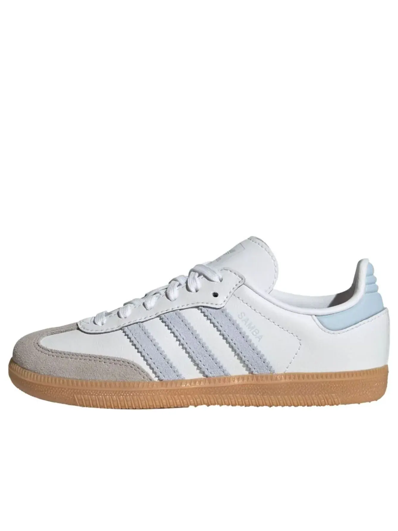 Кроссовки (PS) Adidas Samba OG 'White Crystal Sky Gum' — изображение 1 из 6, белый