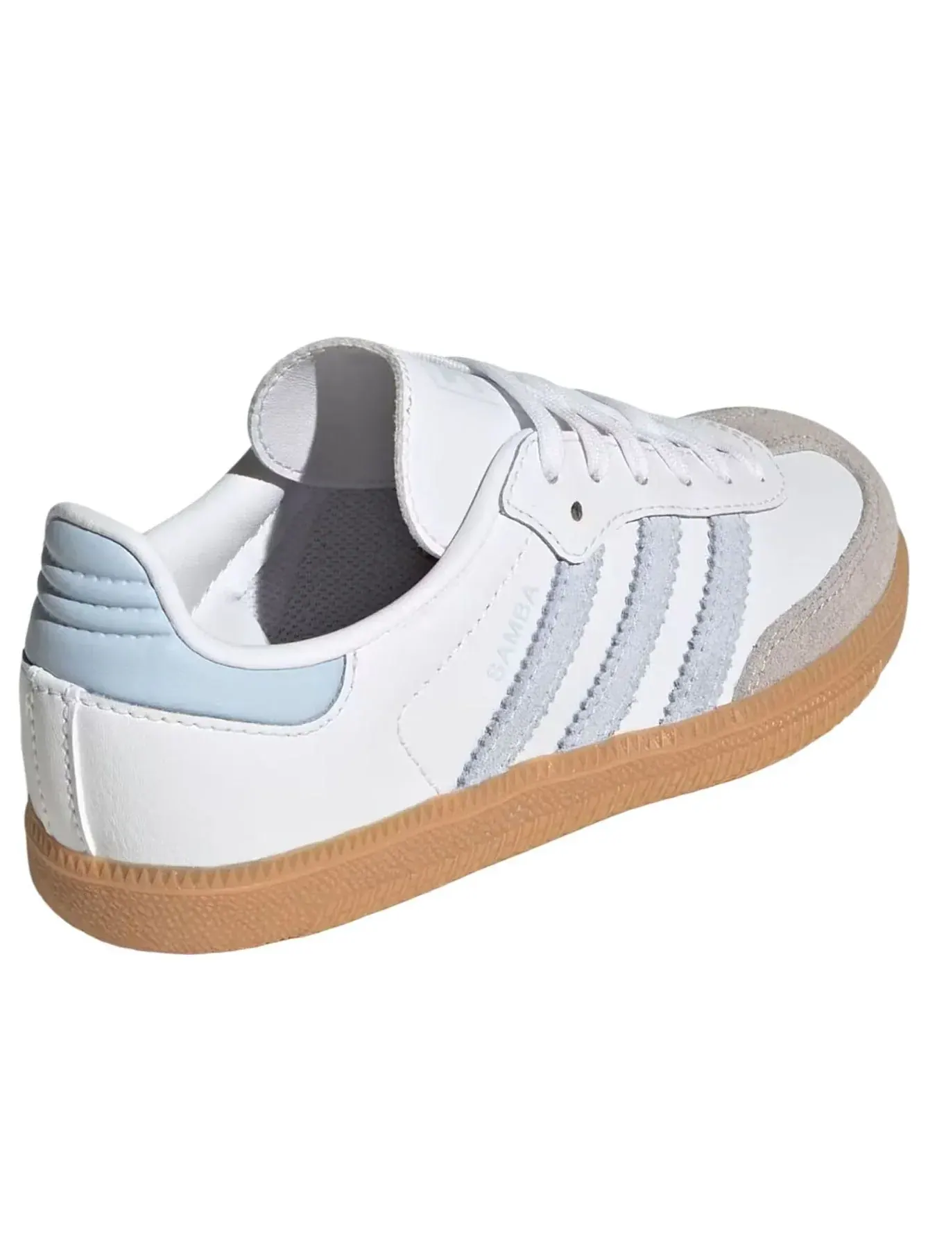 Кроссовки (PS) Adidas Samba OG 'White Crystal Sky Gum' — изображение 3 из 6, белый