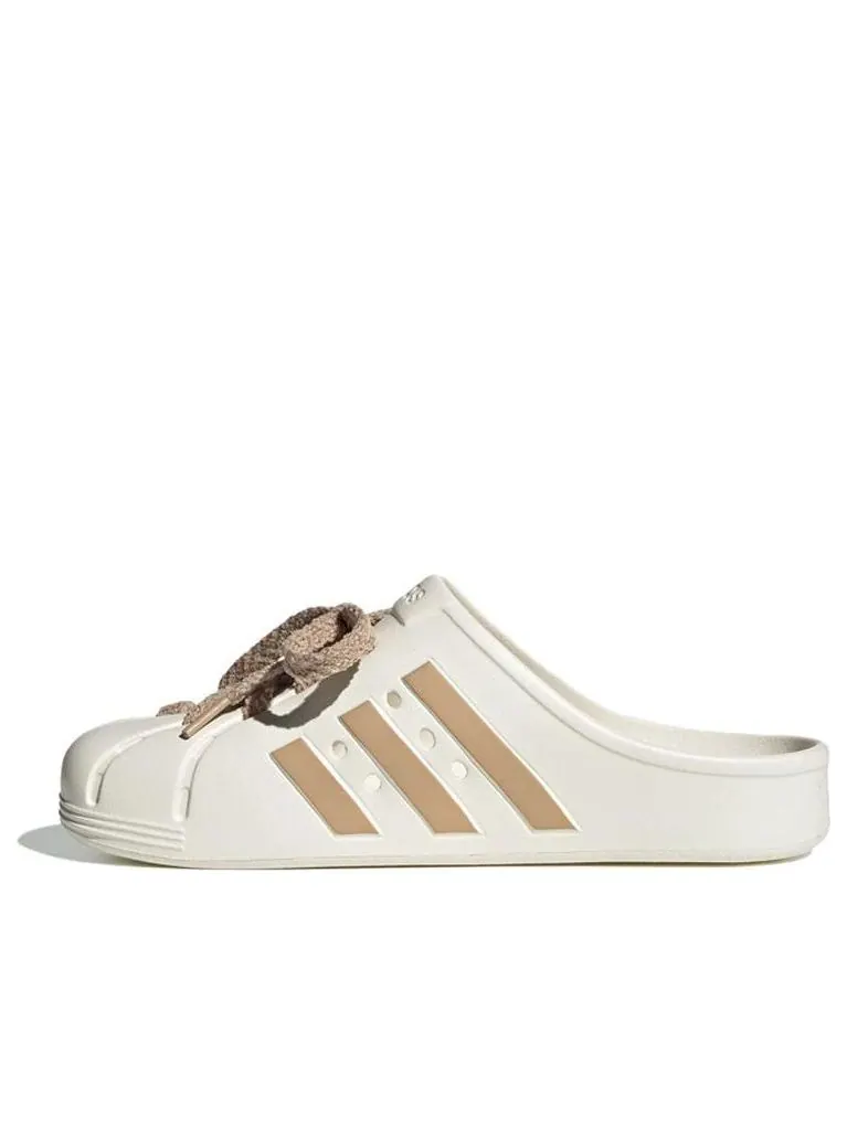 Сабо Adidas Adilette 'Cream White Tan' — изображение 1 из 5, кремовый белый/бежевый
