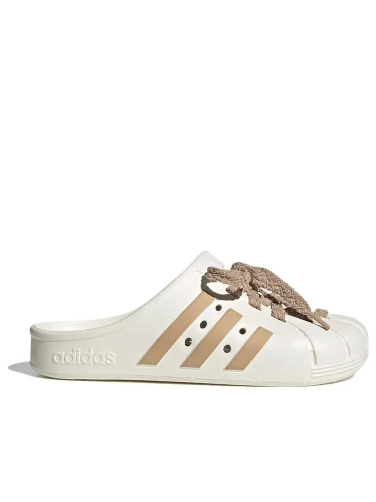 Сабо Adidas Adilette 'Cream White Tan' — изображение 2 из 5, кремовый белый/бежевый