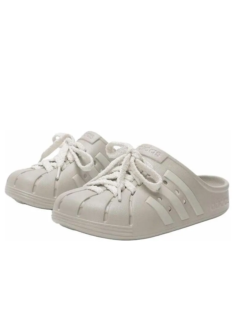 Шлепанцы adidas Adilette Clogs 'Grey' — изображение 2 из 3, серый
