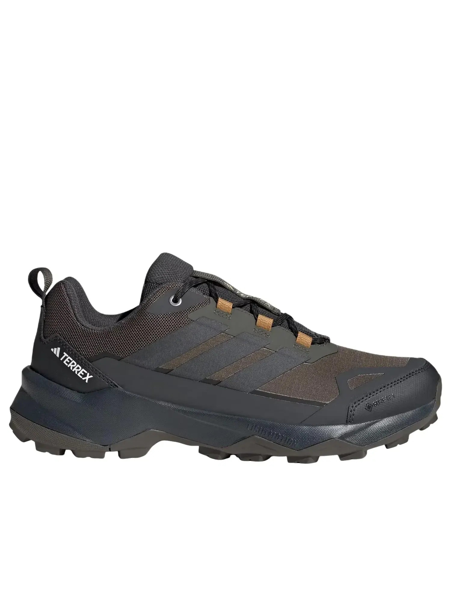 Мужские кроссовки для хайкинга с шнуровкой Terrex Skychaser AX5 Gore-Tex Adidas — изображение 2 из 4, оливковый зеленый