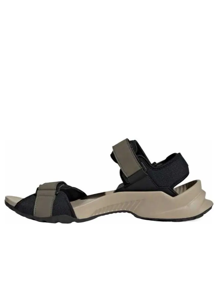 Сандалии adidas Terrex Hydroterra Sandals 'Olive Strata Core Black Wonder Beige' — изображение 1 из 4, коричневый
