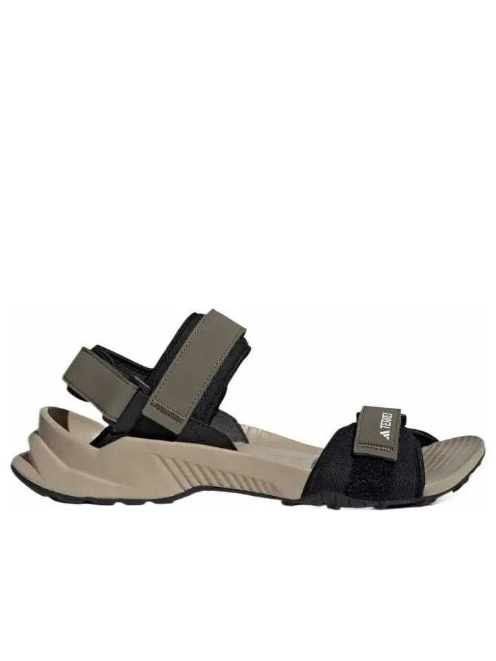 Сандалии adidas Terrex Hydroterra Sandals 'Olive Strata Core Black Wonder Beige' — изображение 2 из 4, коричневый